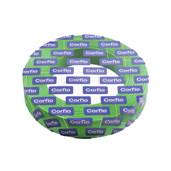 FIO 10,00MM CORFIO FLEXÍVEL 750V VERDE ROLO 100M