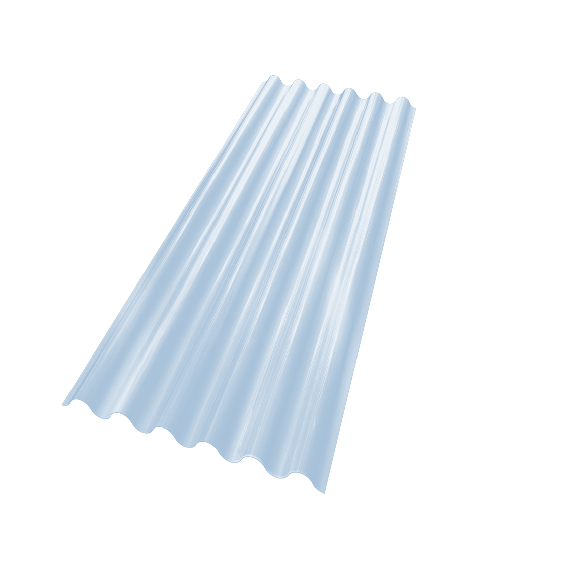 TELHA PVC INCOLOR ONDALEV 2,44X0,5M FORTLEV