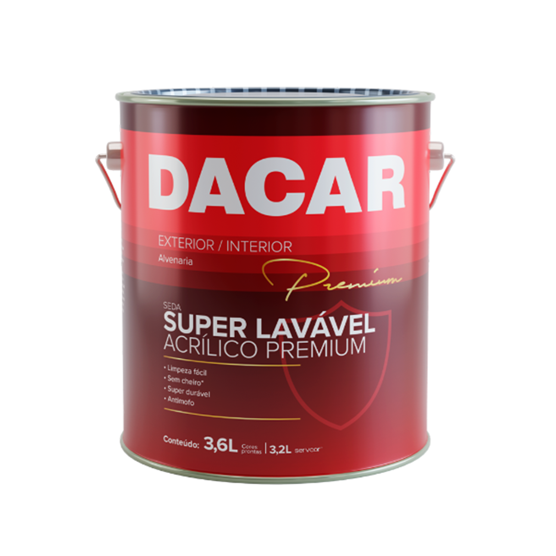 TINTA DACAR ACRÍLICO SEDA PAPEL 3,6L