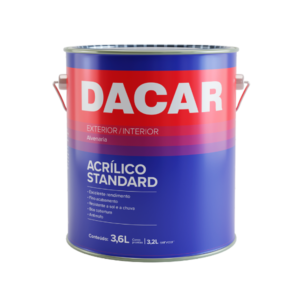 TINTA DACAR ACRÍLICO STANDARD FOSCO BRANCO  3,6L