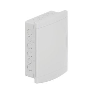 QUADRO DISTRIBUIÇÃO TIGRE EMBUTIR 18/24 DISJUNTOR PORTA BRANCA S/BARRAMENTO