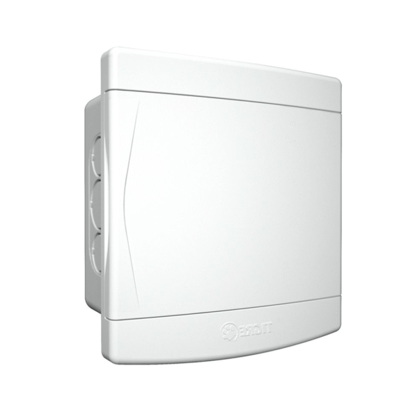 QUADRO DISTRIBUIÇÃO TIGRE EMBUTIR 6/8 DISJUNTOR PORTA BRANCA S/BARRAMENTO