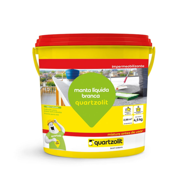 MANTA LIQUIDA QUARTZOLIT BRANCA 4,5KG