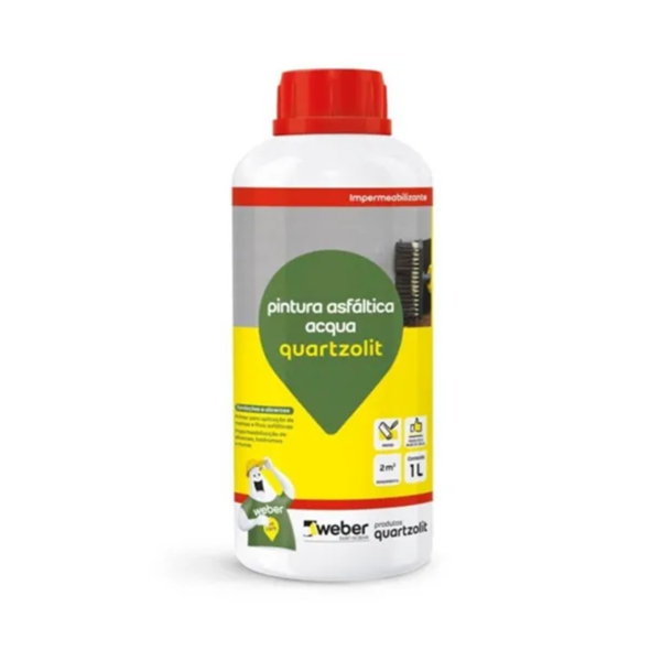 PINTURA ASFÁLTICA ACQUA QUARTZOLIT 1L