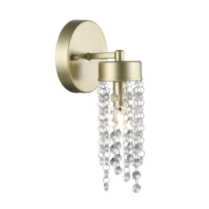 ARANDELA BLUMENAU CRISTAL LIGHT 1XG9 ALUMÍNIO DOURADO