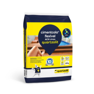 ARGAMASSA QUARTZOLIT FLEXÍVEL AC3 CINZA 20KG
