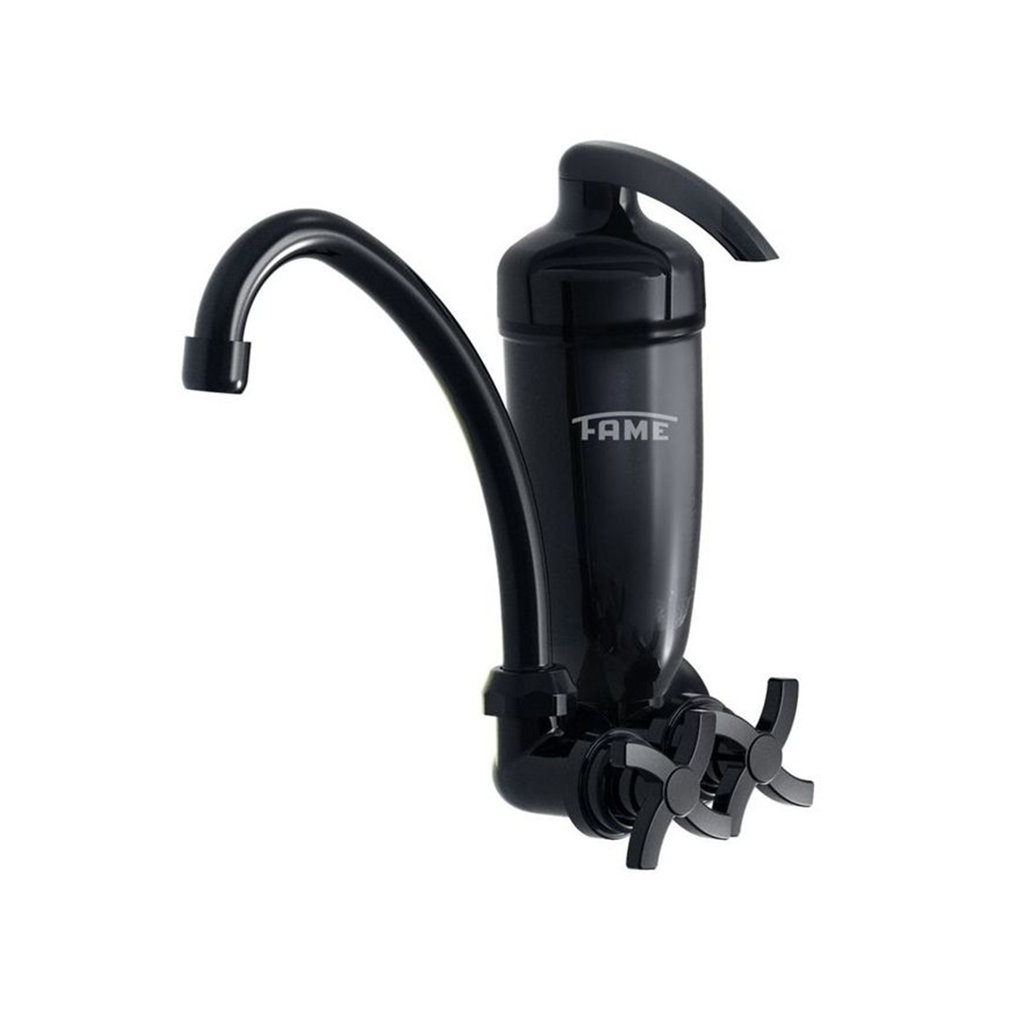 TORNEIRA FAME PRETA COM FILTRO ACQUAFAM PAREDE