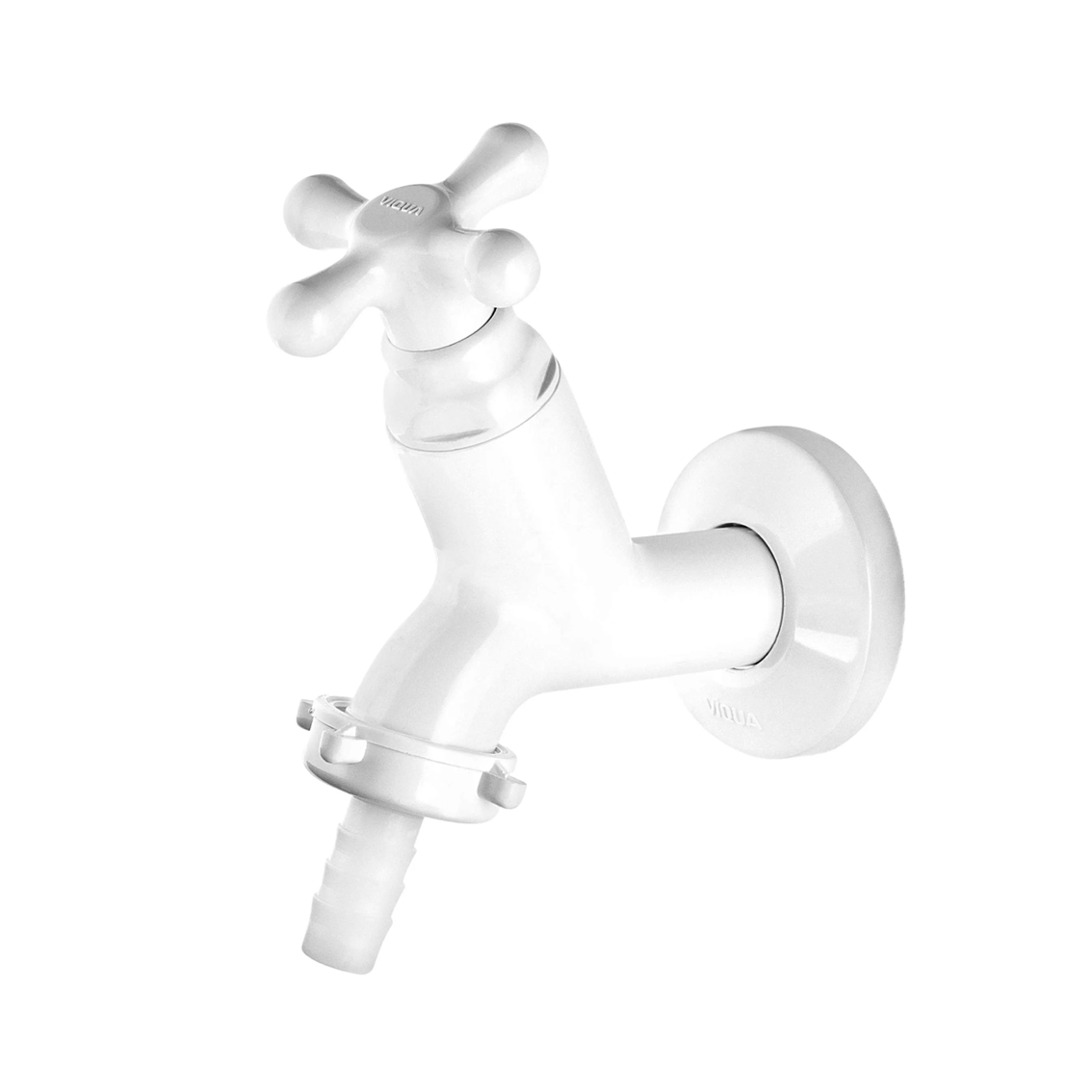 TORNEIRA VIQUA TANQUE 10CM COM BICO MANGUEIRA MARUJÁ BRANCO