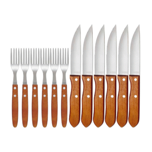 CONJUNTO MOR CHURRASCO GARFO E FACA 12PCS