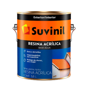 RESINA ACRÍLICA SUVINIL ÁGUA INCOLOR 3,6L