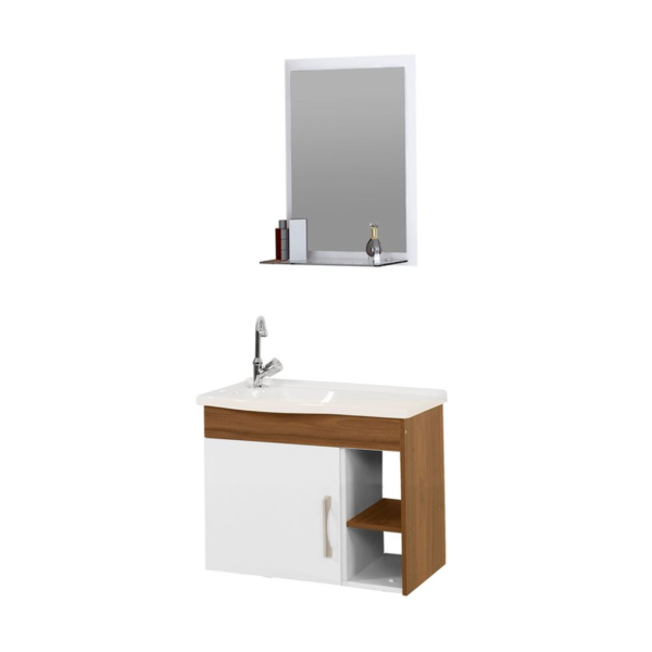 BALCÃO AJ RORATO KIT TURIM SUSPENSO 2 NICHOS 55,5CM Nº 521729