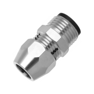 ADAPTADOR BLUKIT NIQUELADO P/ GÁS 1/2 BSP (M) X TM 3/8 (F)