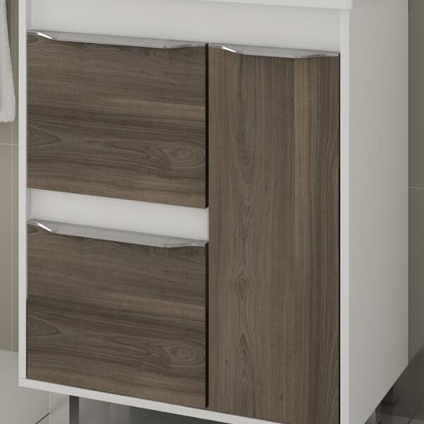 Balcão Balcony Kit Viena 65cm c/ pés Supremo/Cabernet e Ébano - Image 3
